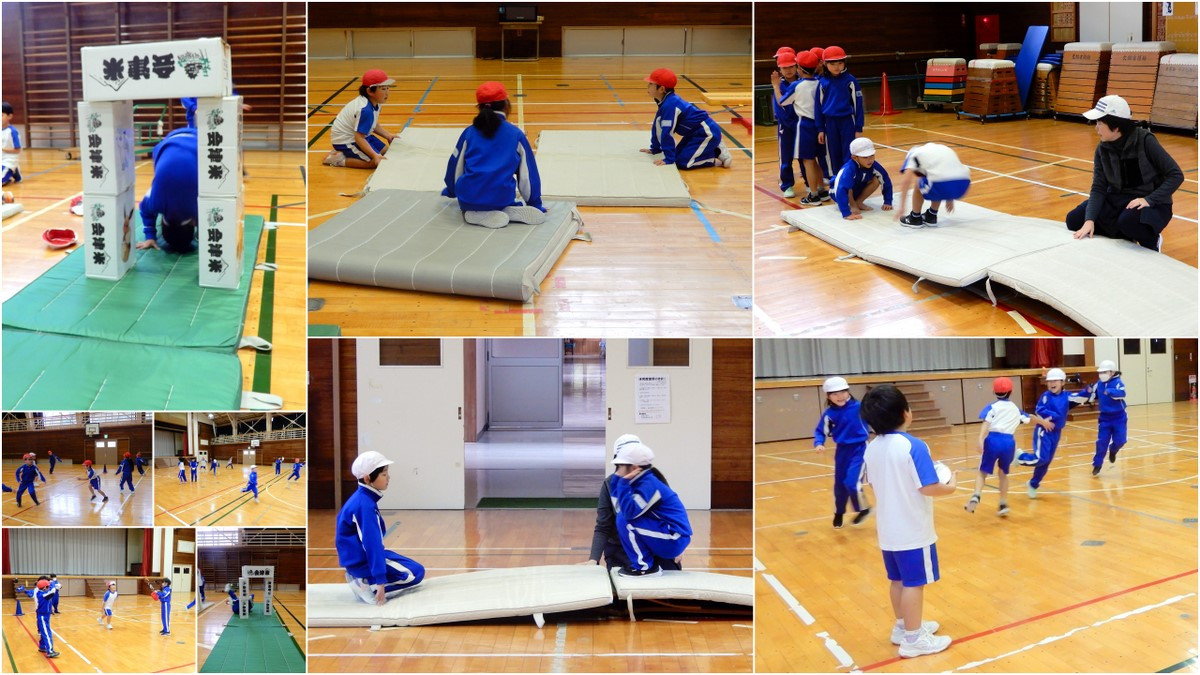 マットを使った運動遊び