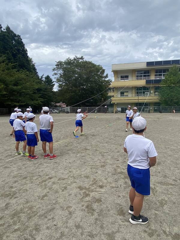 工夫したジャベリックの練習の様子