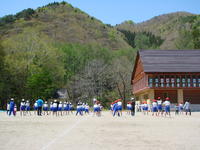 ラジオ体操の練習