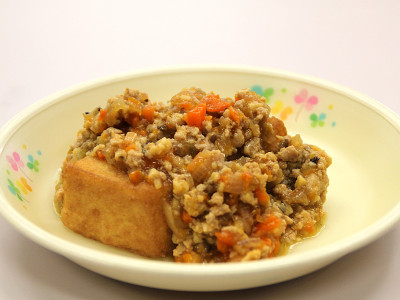 厚揚げのそぼろあんかけ１ (2)